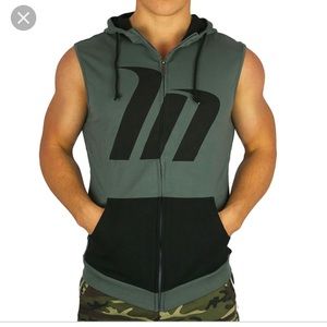 Muscle nation sleeveless hoodie